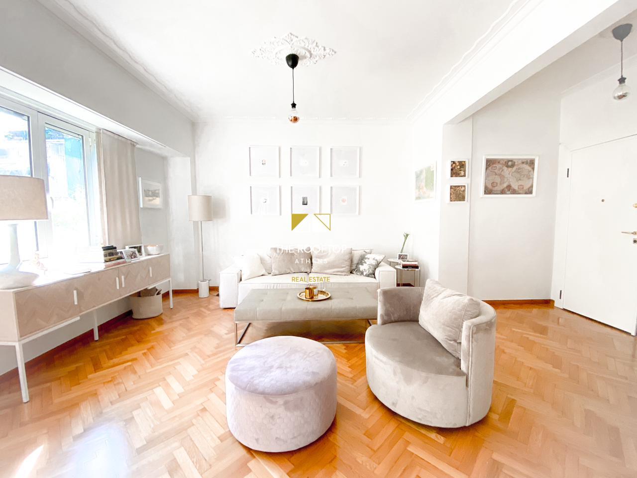 Exarcheia: Renovated 3rd floor apartment 98 sqm
